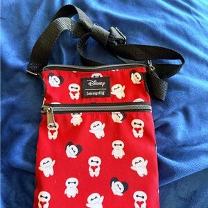 Loungefly Red Crossbody Bag with Disney Baymax